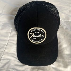American Needle Fender guitars west coast trucker cap